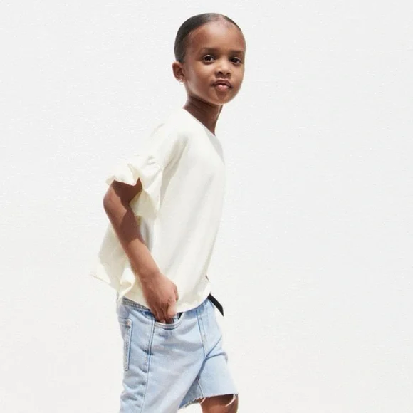 ZARA RUFFLED TOP - Picture 1 of 10